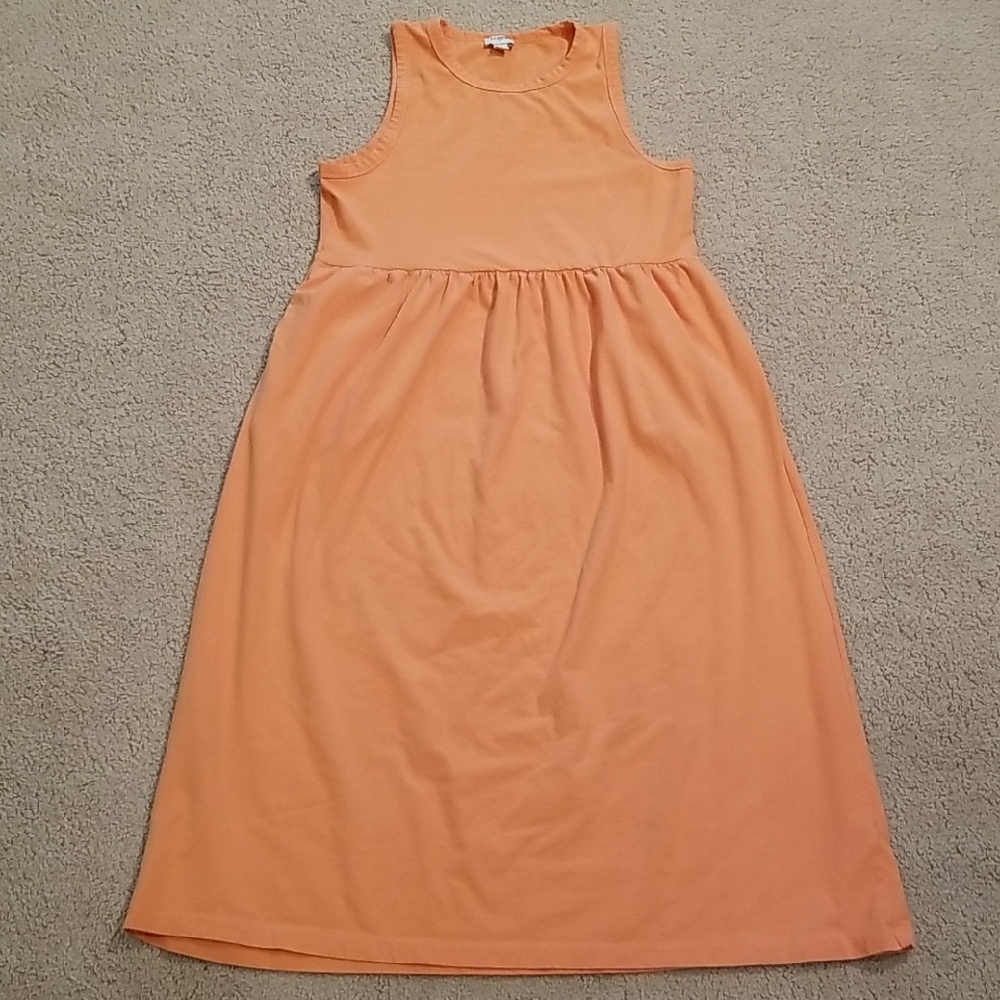 JCrew Sleeveless Orange Dress